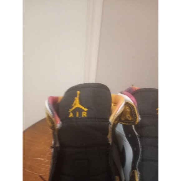 Nike Air Jordan 1 Mid Se Gs Suze 7Y Wear-away Taxi Yellow Black Aj1 DQ8418071 - Picture 8 of 14